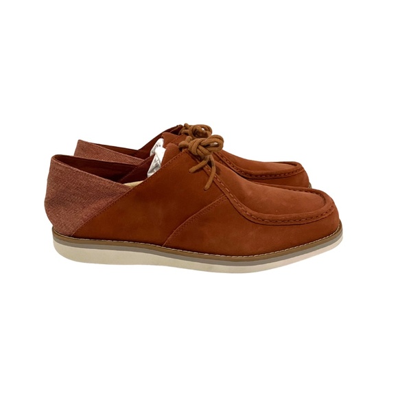 Mens Rockport Lace Up Moc Toe Chukka, Rust Brown Suede. CI8226 - Picture 1 of 7